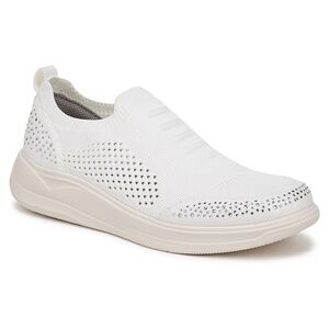 Bzees LifeStride Timeless Bright White Slip On Sneaker Size 7.5 Wide New w/Box